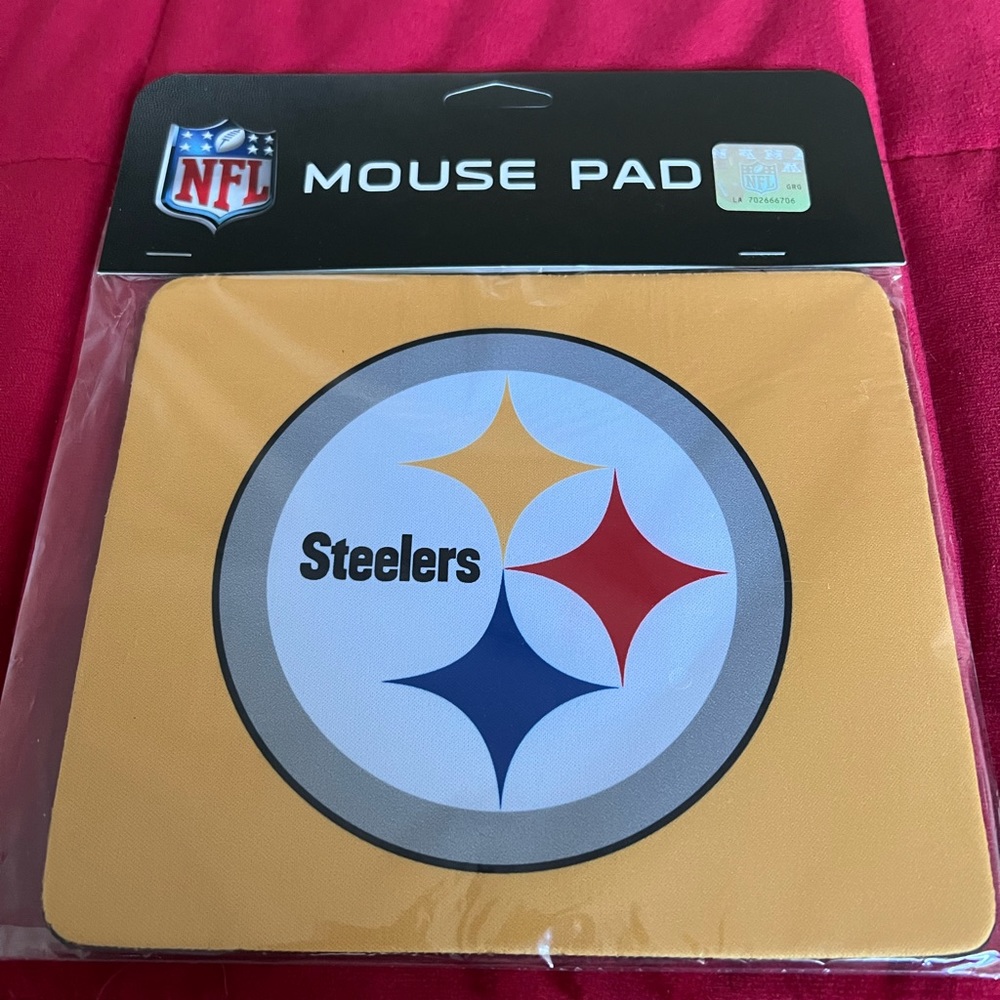 BRAND NEW OFFICIALLY LICENSED NFL PITTSBURGH STEELERS NEOPRENE MOUSE PAD CTM6